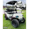 imageSAUTVS Front and Rear Fender Flares Compatible with Yamaha Golf Cart G14 G16 G19 G20 G22 Accessories Mud Flaps Mud Guards for Yamaha Standard and Unmodified G14G22 Golf Carts Bodies Only 4PCS
