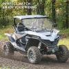 imageSAUTVS Full Windshield for CFMOTO ZForce 950 2024 Hard Coat Poly Clear Vented Front Full Windscreen for CFMOTO ZForce 950 HO SPORT 20222023 950 HO EX 20222024 950 SPORT 20202022 Accessories