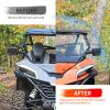 imageSAUTVS Full Windshield for CFMOTO ZForce 950 2024 Hard Coat Poly Clear Vented Front Full Windscreen for CFMOTO ZForce 950 HO SPORT 20222023 950 HO EX 20222024 950 SPORT 20202022 Accessories