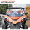 imageSAUTVS Full Windshield for CFMOTO ZForce 950 2024 Hard Coat Poly Clear Vented Front Full Windscreen for CFMOTO ZForce 950 HO SPORT 20222023 950 HO EX 20222024 950 SPORT 20202022 Accessories
