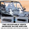 imageSAUTVS Full Windshield for Honda Talon 1000 Clear Dustproof Durable Hard Coat Poly Vented Front Full Windshield for Honda Talon 1000R 1000X 1000X4 20192024 Accessories