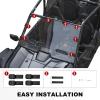 imageSAUTVS Full Windshield for Honda Talon 1000 Clear Dustproof Durable Hard Coat Poly Vented Front Full Windshield for Honda Talon 1000R 1000X 1000X4 20192024 Accessories