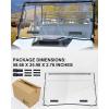 imageSAUTVS Full Windshield for Kawasaki Mule Pro Clear Dustproof Durable Hard Coat Poly Vented Front Full Windshield for Kawasaki Mule Pro FXT DXT DX FX 20152025 Accessories