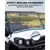 imageSAUTVS Full Windshield for Kawasaki Mule Pro Clear Dustproof Durable Hard Coat Poly Vented Front Full Windshield for Kawasaki Mule Pro FXT DXT DX FX 20152025 Accessories