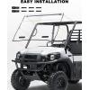 imageSAUTVS Full Windshield for Kawasaki Mule Pro Clear Dustproof Durable Hard Coat Poly Vented Front Full Windshield for Kawasaki Mule Pro FXT DXT DX FX 20152025 Accessories
