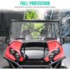 imageSAUTVS Full Windshield for Kawasaki Teryx Teryx4 Clear Dustproof Durable Hard Coat Poly Vented Front Full Windshield for Kawasaki Teryx 800  Teryx4 800 20162025 Accessories