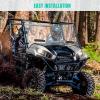 imageSAUTVS Full Windshield for Kawasaki Teryx Teryx4 Clear Dustproof Durable Hard Coat Poly Vented Front Full Windshield for Kawasaki Teryx 800  Teryx4 800 20162025 Accessories