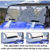 imageSAUTVS Full Windshield for Yamaha Wolverine X2 X4 850 Clear Dustproof Durable Hard Coat Poly Vented Front Full Windshield for Yamaha Wolverine X2  X4 20182020 Accessories