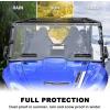 imageSAUTVS Full Windshield for Yamaha Wolverine X2 X4 850 Clear Dustproof Durable Hard Coat Poly Vented Front Full Windshield for Yamaha Wolverine X2  X4 20182020 Accessories