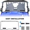 imageSAUTVS Full Windshield for Yamaha Wolverine X2 X4 850 Clear Dustproof Durable Hard Coat Poly Vented Front Full Windshield for Yamaha Wolverine X2  X4 20182020 Accessories