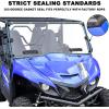 imageSAUTVS Full Windshield for Yamaha Wolverine X2 X4 850 Clear Dustproof Durable Hard Coat Poly Vented Front Full Windshield for Yamaha Wolverine X2  X4 20182020 Accessories