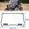 imageSAUTVS Full Windshield for Yamaha YXZ1000R Clear Dustproof Durable Hard Coat Poly Vented Front Full Windshield Windscreen Window for Yamaha YXZ 1000RSESSSS SESS XTR 20192025 Accessories