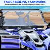 imageSAUTVS Full Windshield for Yamaha YXZ1000R Clear Dustproof Durable Hard Coat Poly Vented Front Full Windshield Windscreen Window for Yamaha YXZ 1000RSESSSS SESS XTR 20192025 Accessories