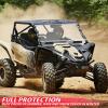 imageSAUTVS Full Windshield for Yamaha YXZ1000R Clear Dustproof Hard Coat Poly Vented Front Full Windshield for Yamaha YXZ 1000RSESSSS SESS XTR 20192025 Accessories