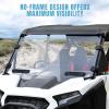 imageSAUTVS Full Windshield with Vents for Polaris RZR XPXP 4 1000 2024 2025 Accessories Clear Scratch Resistant Coating Vented Front Full Window Windshield Windscreen