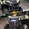 imageSAUTVS Grill with Light for Maverick Trail Front Mesh Grille with LED Light Bar for CanAm Maverick Trail Sport Max 20182025 Accessories 1PCS