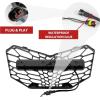 imageSAUTVS Grill with Light for Maverick Trail Front Mesh Grille with LED Light Bar for CanAm Maverick Trail Sport Max 20182025 Accessories 1PCS