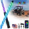 imageSAUTVS Grille Accent Fang Lights ampamp 2PCS 4FT LED Whip Lights with Spring Base for 20142018 Polaris RZR XP 100020152020 RZR 900 XC 900S Accessories