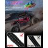 imageSAUTVS Grille Accent Fang Lights ampamp 2PCS 4FT LED Whip Lights with Spring Base for 20142018 Polaris RZR XP 100020152020 RZR 900 XC 900S Accessories