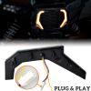 imageSAUTVS Grille Accent Fang Lights ampamp 2PCS 4FT LED Whip Lights with Spring Base for 20142018 Polaris RZR XP 100020152020 RZR 900 XC 900S Accessories