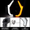 imageSAUTVS Grille Accent Fang Lights ampamp Smoked Black LED Rear Brake Stop Lights Taillights ampamp Rear Center Accent Lamp Taillight Stop Light for Polaris RZR XP 1000 XP4 1000 Accessories