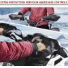 imageSAUTVS Hand Guards with Mounting Brackets for Polaris Snowmobile Black Handguards with Straight Bar Handguard Mounts for Polaris Snowmobile Accessories 1Pair Replace 2879193 2880939