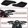 imageSAUTVS Hand Guards with Mounting Brackets for Polaris Snowmobile Black Handguards with Straight Bar Handguard Mounts for Polaris Snowmobile Accessories 1Pair Replace 2879193 2880939