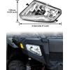 imageSAUTVS Headlight Housing for Polaris Sportsman 500 20052010 Front Left ampamp Right Head Lamp Lens Head Light Covers Bezels for Polaris Sportsman 500 HO EFI TOURING 20052010 Accessories 2PCS