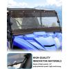 imageSAUTVS Heavy Duty Combined Full Windshield for Yamaha Wolverine X2 X4 850 Dustproof Durable Hard Coat Front Full Windscreen for Yamaha Wolverine X2 X4 20182020 Accessories