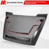 imageSAUTVS Hood Scoop with LED Spotlight for Honda Pioneer 7002 7004 20142025 Carbon Fiber Pattern Front Hood Cover with LED Auxiliary Light Kit Accessories Easy Installation
