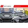 imageSAUTVS Hood Scoop with LED Spotlight for Honda Pioneer 7002 7004 20142025 Carbon Fiber Pattern Front Hood Cover with LED Auxiliary Light Kit Accessories Easy Installation