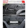 imageSAUTVS Hood Scoop with LED Spotlight for Polaris RZR PRO XPPRO RS 2025 Accessories Sport Front Hood Scoop with LED Auxiliary Light Accent Lamp Kit