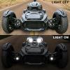 imageSAUTVS LED Auxiliary Driving Spot Lights for Can Am Ryker Auxiliary Fog Spot Lights with Mounting Brackets for CanAm Ryker 600 900 Sport ampamp Rally Edition Accessories 2PCS