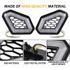 imageSAUTVS LED Front Accent Lights for CanAm X3 LED Auxiliary Lights Front Fascia Signature Accent Turn Signal Lights Grill Lamps for Can Am Maverick X3 MAX Turbo R RR 20172025 Accessories 2PCS