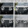 imageSAUTVS LED Front Accent Lights for Polaris Ranger 1500 XD 2024 2025 LED Front Fascia Signature Light with DRL Turn Signal Grill Auxiliary Lamp Accessories