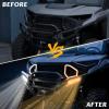 imageSAUTVS LED Front Bumper Lights for Polaris Ranger XD 1500 Front Auxiliary Light Front Accent Light DRL Sequential Turn Signal for Polaris Ranger 1500 XD 2024 2025 Accessories Replace 2889767
