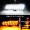 imageSAUTVS LED Front Bumper Lights for Polaris Ranger XD 1500 Front Auxiliary Light Front Accent Light DRL Sequential Turn Signal for Polaris Ranger 1500 XD 2024 2025 Accessories Replace 2889767
