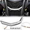 imageSAUTVS LED Front Grille Light for Maverick Trail New Premium Front Mesh Grill LED Light Bar for CanAm Maverick Trail Sport Max 20182025 Accessories 1PC