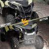 imageSAUTVS LED Front Grille Light for Maverick Trail New Premium Front Mesh Grill LED Light Bar for CanAm Maverick Trail Sport Max 20182025 Accessories 1PC