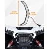 imageSAUTVS LED Grille Accent Fang Lights for Polaris RZR XP 1000XP 4 1000 2024 2025 Waterproof White DRL Signature Lights Grill Lamps AccessoriesOne Pair