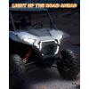imageSAUTVS LED Grille Accent Fang Lights for Polaris RZR XP 1000XP 4 1000 2024 2025 Waterproof White DRL Signature Lights Grill Lamps AccessoriesOne Pair