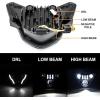 imageSAUTVS LED Headlight Assembly for G310GS G310R EMark Approved Head Light Front Lamp with HighLow Beams DRL for BMW G310GS  G310R 20162022 Accessories