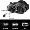 imageSAUTVS LED Headlight Assembly for R1200GS EMark Approved Head Light Front Lamp with HighLow Beams DRL for BMW R1200GS Adventure Oil Cooler Models 20042012 Accessories