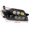 imageSAUTVS LED Headlights Assembly for Honda PioneerTalon Head Lights Front Lamps with High Low Beam for Honda Pioneer 1000 700  TalonRancher 420  Foreman 500  Rubicon Accessories 2PCS