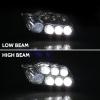 imageSAUTVS LED Headlights Assembly for Honda PioneerTalon Head Lights Front Lamps with High Low Beam for Honda Pioneer 1000 700  TalonRancher 420  Foreman 500  Rubicon Accessories 2PCS