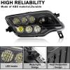imageSAUTVS LED Headlights Assembly for Honda PioneerTalon Head Lights Front Lamps with High Low Beam for Honda Pioneer 1000 700  TalonRancher 420  Foreman 500  Rubicon Accessories 2PCS