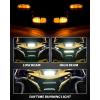 imageSAUTVS LED Headlights for CanAm Maverick R Head Lights Front Lamps with HighLow Beams DRL for Can Am Maverick R MAX X RS 2024 Models Accessories Replace 710008089 710006911