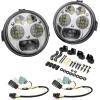 imageSAUTVS LED Headlights for Kawasaki Mule Pro High Low Beam Head Lights Front Lamps for Kawasaki Mule ProFXT DXT DX FX 20152023 Accessories 2PCS