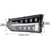 imageSAUTVS LED Headlights for Polaris Ranger 570 Mid Size LED Head Lights Front Lamps with Turn Signal Lights DRL Halo Rings for Polaris Ranger 570 MidSizeDieselCrew 900 Crew 570 Accessories2PCS