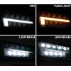 imageSAUTVS LED Headlights for Polaris Ranger 570 Mid Size LED Head Lights Front Lamps with Turn Signal Lights DRL Halo Rings for Polaris Ranger 570 MidSizeDieselCrew 900 Crew 570 Accessories2PCS